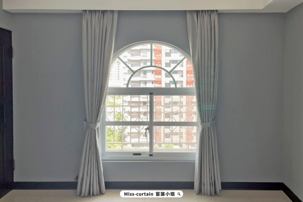 落地窗窗簾設計-特殊窗型